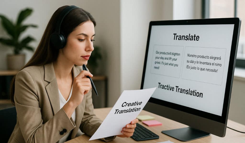 ¿Qué es la traducción creativa y cuándo se necesita?