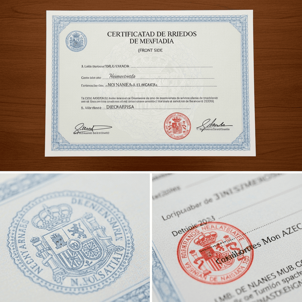 certificados de matrimonio