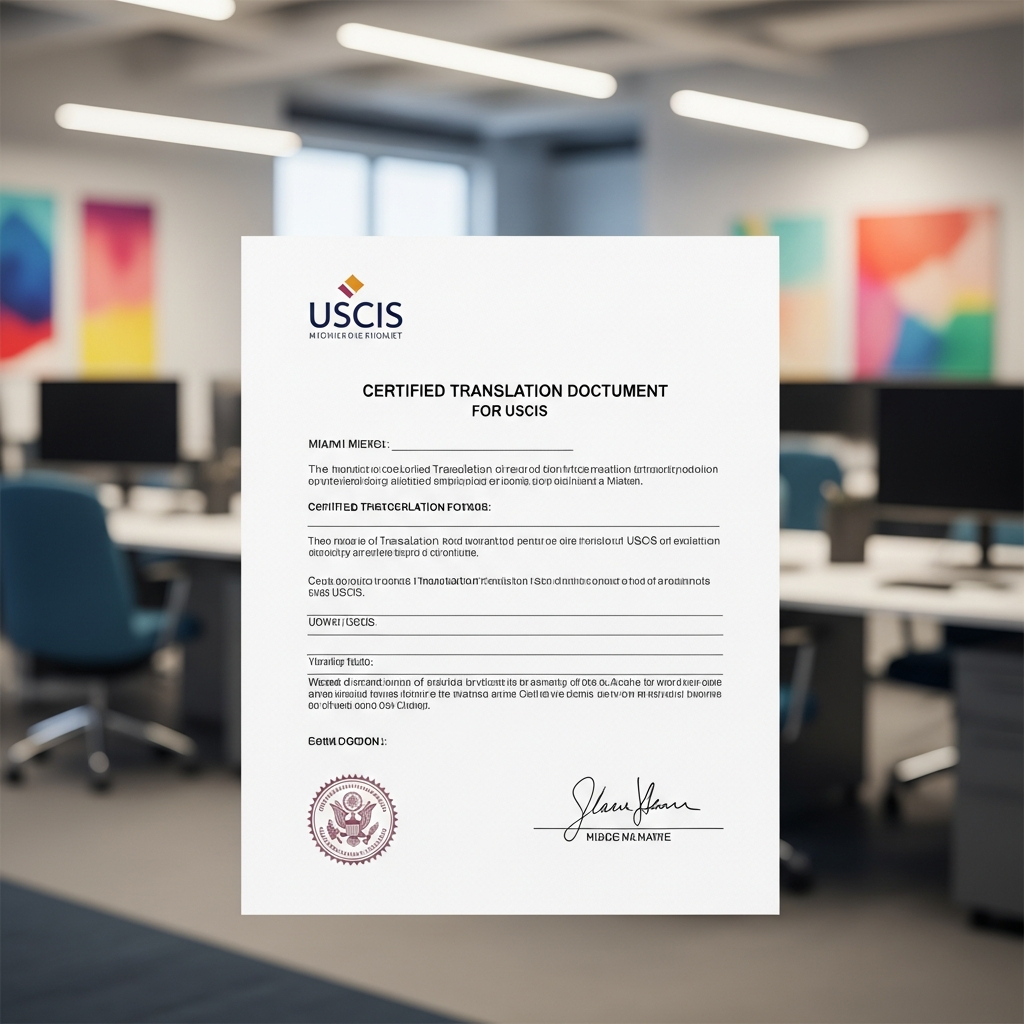 ¿Qué es una traducción certificada para USCIS?