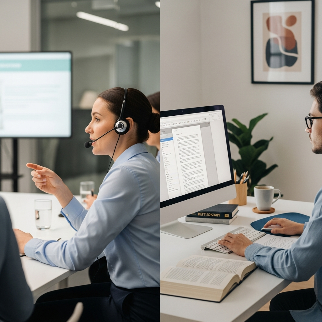 diferencia entre intérprete y traductor