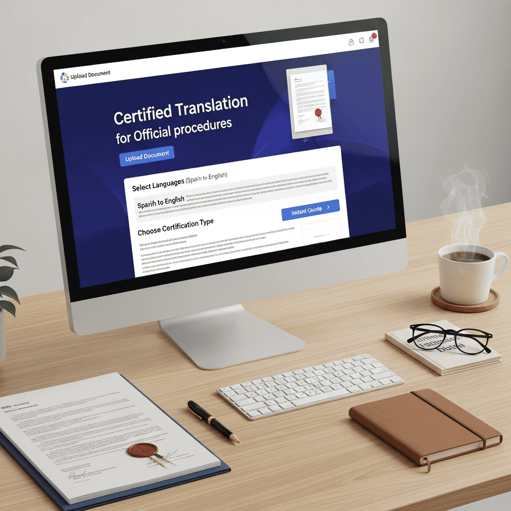 cotización de traducción certificada online