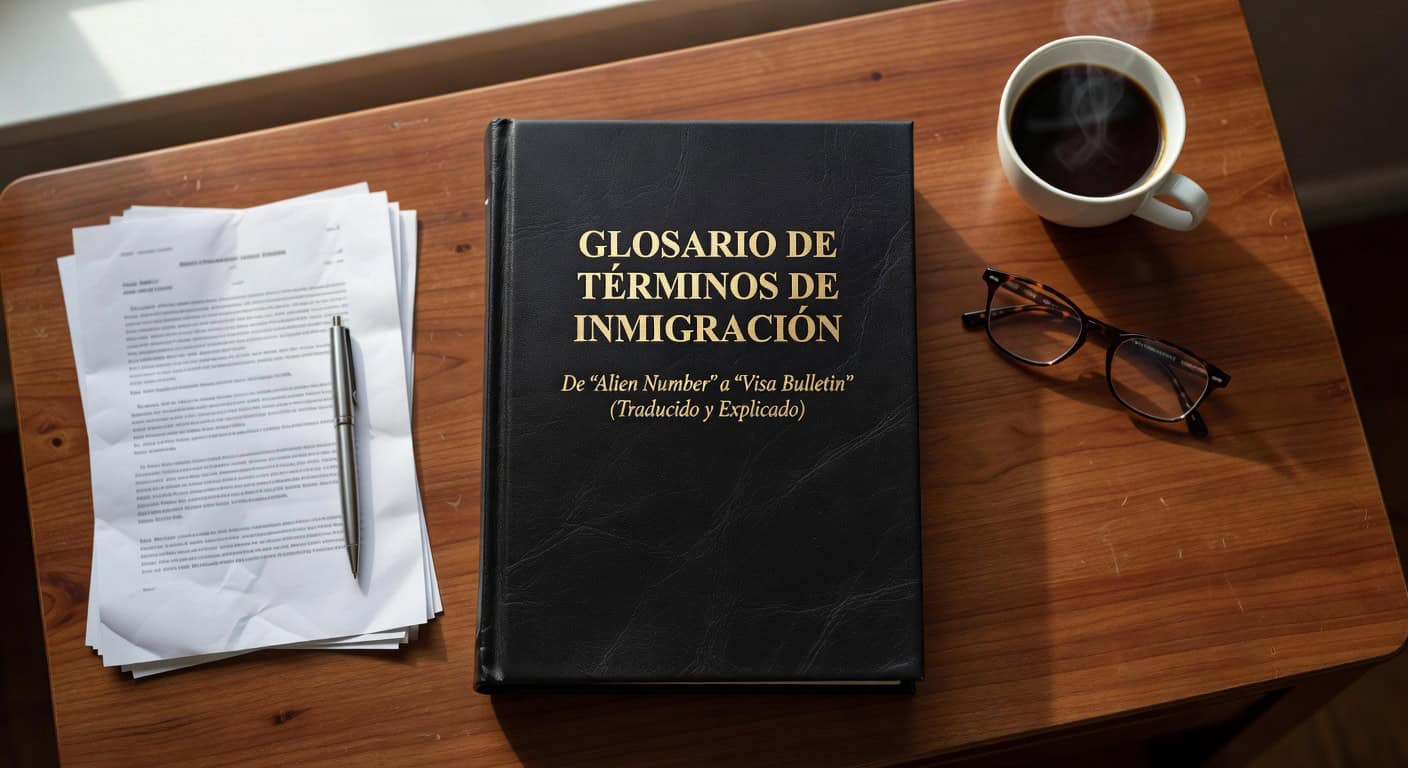 Glosario de Términos de Inmigración: De 'Alien Number' a 'Visa Bulletin' (Traducido y Explicado)